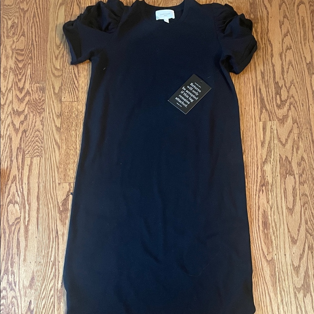 Pomander Place Elegant Black Midi Dress